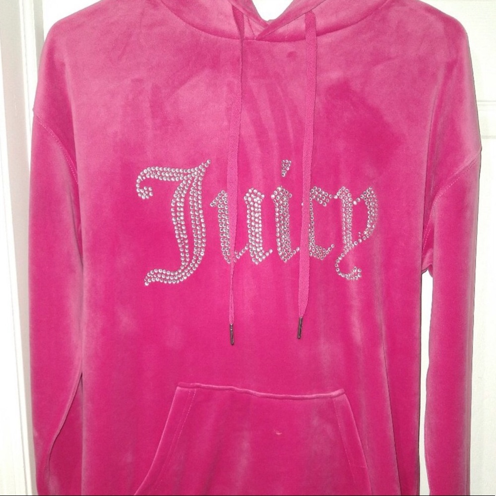 Juicy Couture hot pink bling sweater💕Juicy rhinestone